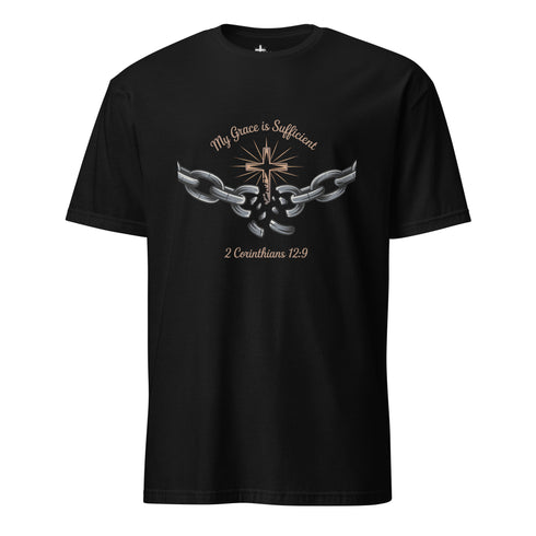 My Grace is Sufficient Chain Breaker Christian Bible Verse T-Shirt